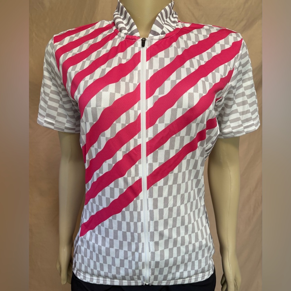 Terry Pink/White SzL Cycling Jersey